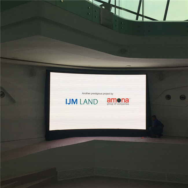 HD P3 Curved Indoor Advertising LED Display MBI5124IC For Commercial Events