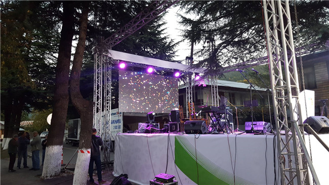 Waterproof P6 Stage LED Screen Low Power Consumption With Wide Viewing Angle