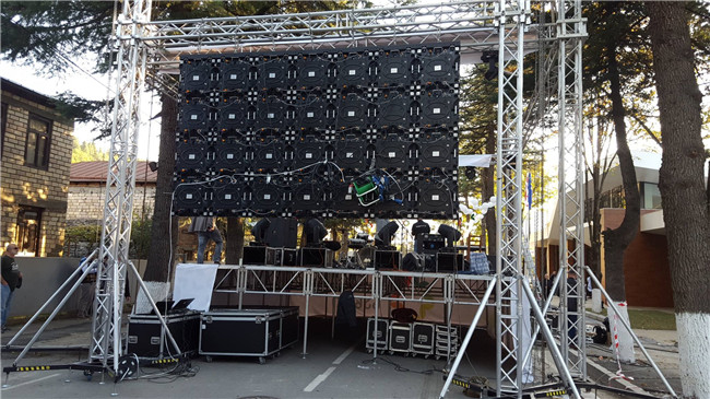 Waterproof P6 Stage LED Screen Low Power Consumption With Wide Viewing Angle