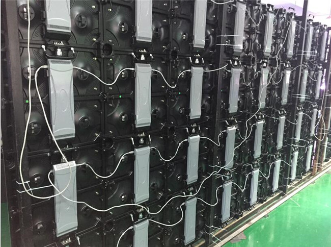 Indoor Wall Mounted LED Video Wall Screen Energy Saving With Front Service Cabinet