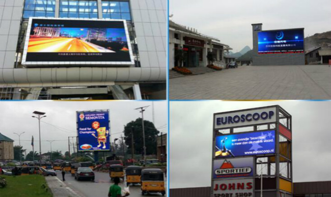 10000 Nits Brightness Outdoor Advertising LED Display P10 For Large Buildings