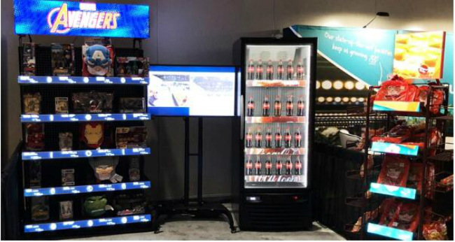 Indoor Advertising Creative LED Screen Smart Digital Signage Edge Cob Led Shelf Display