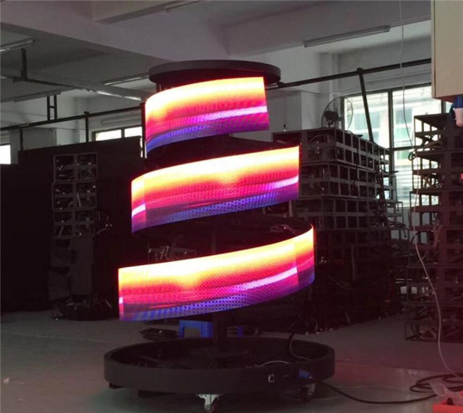 Super Thin Indoor Creative Led Display Flexible P2.5 Soft Module 800