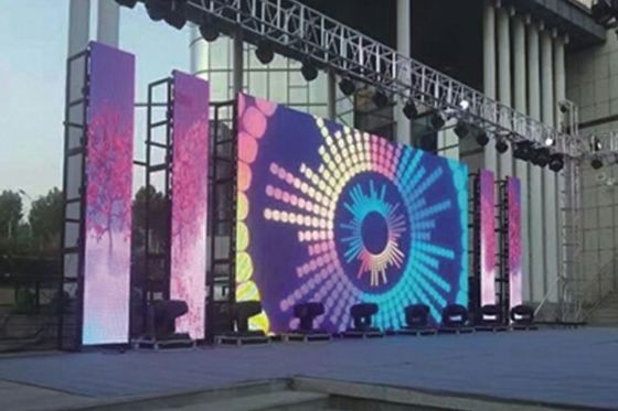 CE 250*250 Module P3.91 Outdoor Rental LED Display For Wedding Stage Event
