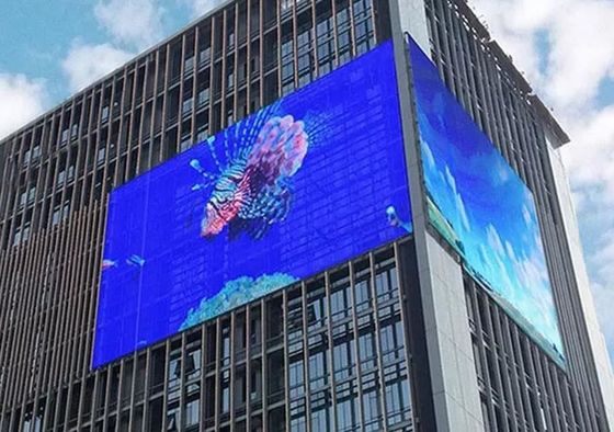 High Transparency P15.625 Outdoor Led Curtain Display For Media Facade Advertising