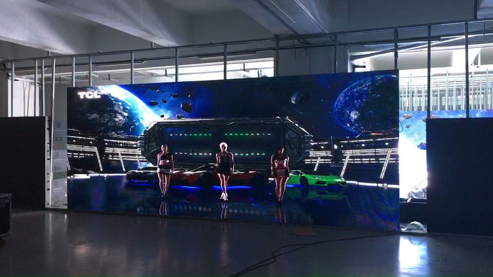 Full Color 3840Hz P2.97 Indoor Rental LED Display With 500x1000mm Cabinet