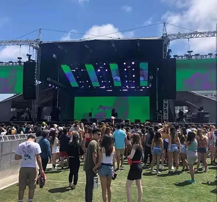 Full color P4.81mm Stage Rental LED Screen 14Bit-16Bit High Gray Scale